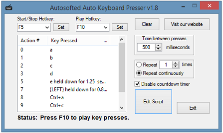 auto key presser safe